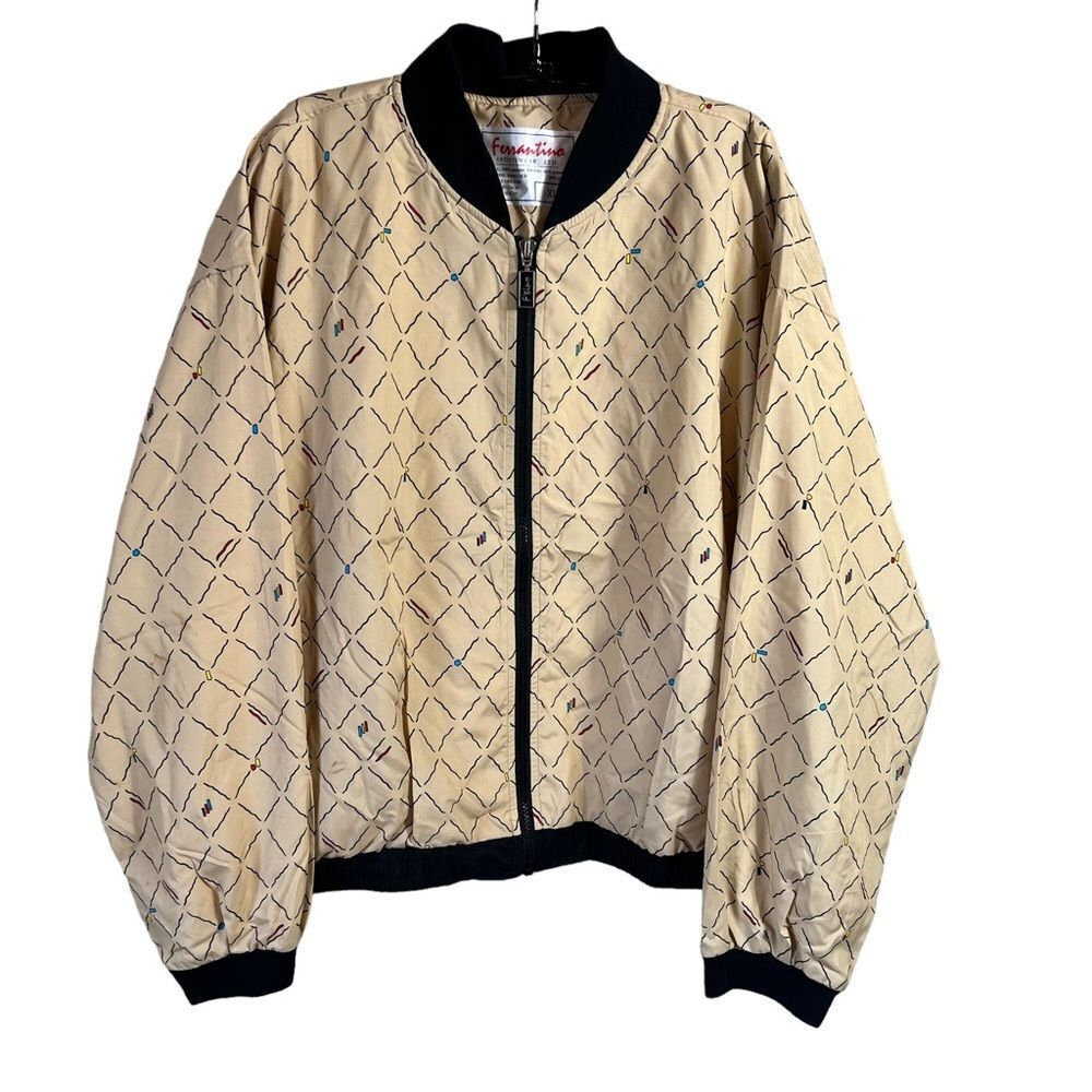 VINTAGE Ferrantino Windbreaker Bomber Jacket